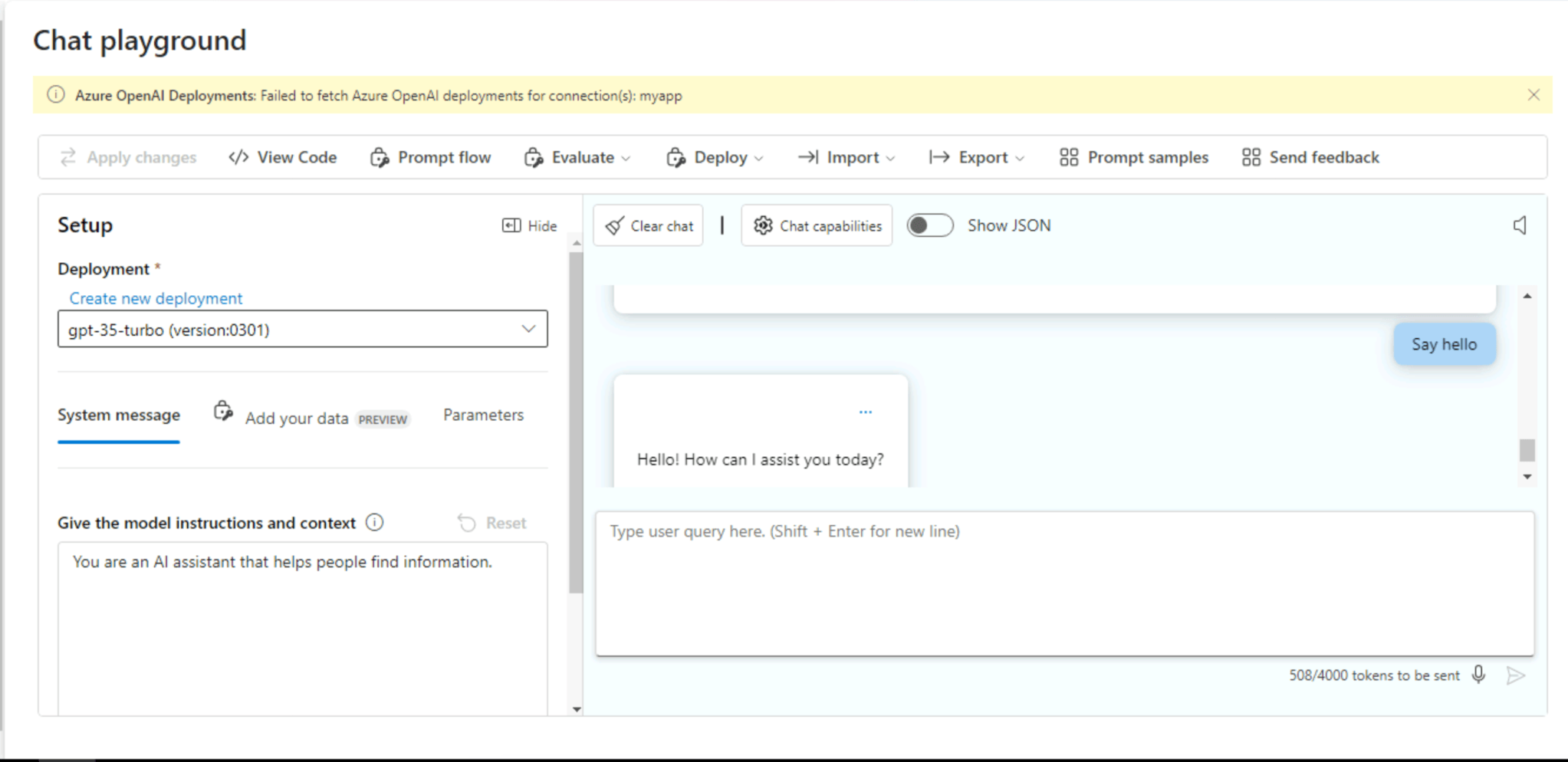 Azure AI Studio – Chat Playground and API Management | Journey Of The Geek